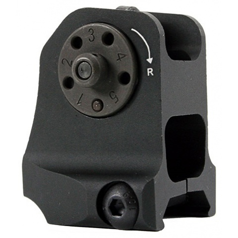 T&D Airsoft M4 Style Detachable Adjustable Back Up Iron Rear Sight