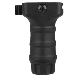 T&D Airsoft Short Polymer Vertical Foregrip w/ Clamp - BLACK