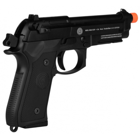 Socom Gear M9A1 SOF Airsoft GBB Pistol w/ Mock Suppressor - BLACK
