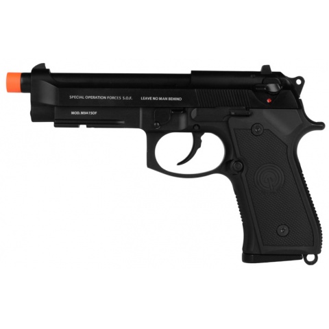 Socom Gear M9A1 SOF Airsoft GBB Pistol w/ Mock Suppressor - BLACK